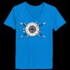 Ladies’  Junior Fine Jersey V-Neck Longer Length T-Shirt Thumbnail