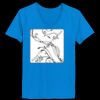 Ladies’  Junior Fine Jersey V-Neck Longer Length T-Shirt Thumbnail
