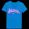 Ladies’  Junior Fine Jersey V-Neck Longer Length T-Shirt Thumbnail