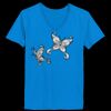 Ladies’  Junior Fine Jersey V-Neck Longer Length T-Shirt Thumbnail