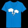 Ladies’  Junior Fine Jersey V-Neck Longer Length T-Shirt Thumbnail