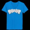 Ladies’  Junior Fine Jersey V-Neck Longer Length T-Shirt Thumbnail