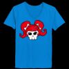 Ladies’  Junior Fine Jersey V-Neck Longer Length T-Shirt Thumbnail