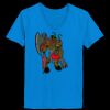 Ladies’  Junior Fine Jersey V-Neck Longer Length T-Shirt Thumbnail