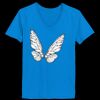 Ladies’  Junior Fine Jersey V-Neck Longer Length T-Shirt Thumbnail