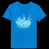 Ladies’  Junior Fine Jersey V-Neck Longer Length T-Shirt Thumbnail