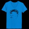 Ladies’  Junior Fine Jersey V-Neck Longer Length T-Shirt Thumbnail