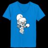 Ladies’  Junior Fine Jersey V-Neck Longer Length T-Shirt Thumbnail