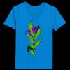 Ladies’  Junior Fine Jersey V-Neck Longer Length T-Shirt Thumbnail