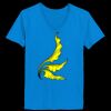 Ladies’  Junior Fine Jersey V-Neck Longer Length T-Shirt Thumbnail