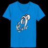 Ladies’  Junior Fine Jersey V-Neck Longer Length T-Shirt Thumbnail