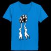 Ladies’  Junior Fine Jersey V-Neck Longer Length T-Shirt Thumbnail