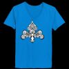 Ladies’  Junior Fine Jersey V-Neck Longer Length T-Shirt Thumbnail