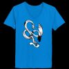 Ladies’  Junior Fine Jersey V-Neck Longer Length T-Shirt Thumbnail