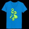 Ladies’  Junior Fine Jersey V-Neck Longer Length T-Shirt Thumbnail
