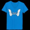 Ladies’  Junior Fine Jersey V-Neck Longer Length T-Shirt Thumbnail