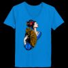 Ladies’  Junior Fine Jersey V-Neck Longer Length T-Shirt Thumbnail