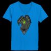 Ladies’  Junior Fine Jersey V-Neck Longer Length T-Shirt Thumbnail