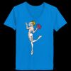 Ladies’  Junior Fine Jersey V-Neck Longer Length T-Shirt Thumbnail