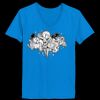 Ladies’  Junior Fine Jersey V-Neck Longer Length T-Shirt Thumbnail