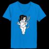 Ladies’  Junior Fine Jersey V-Neck Longer Length T-Shirt Thumbnail