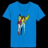 Ladies’  Junior Fine Jersey V-Neck Longer Length T-Shirt Thumbnail