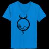 Ladies’  Junior Fine Jersey V-Neck Longer Length T-Shirt Thumbnail