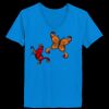 Ladies’  Junior Fine Jersey V-Neck Longer Length T-Shirt Thumbnail