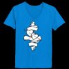 Ladies’  Junior Fine Jersey V-Neck Longer Length T-Shirt Thumbnail