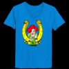 Ladies’  Junior Fine Jersey V-Neck Longer Length T-Shirt Thumbnail
