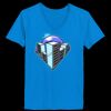 Ladies’  Junior Fine Jersey V-Neck Longer Length T-Shirt Thumbnail