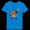 Ladies’  Junior Fine Jersey V-Neck Longer Length T-Shirt Thumbnail
