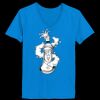 Ladies’  Junior Fine Jersey V-Neck Longer Length T-Shirt Thumbnail