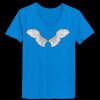 Ladies’  Junior Fine Jersey V-Neck Longer Length T-Shirt Thumbnail