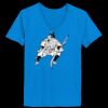 Ladies’  Junior Fine Jersey V-Neck Longer Length T-Shirt Thumbnail