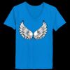 Ladies’  Junior Fine Jersey V-Neck Longer Length T-Shirt Thumbnail