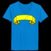 Ladies’  Junior Fine Jersey V-Neck Longer Length T-Shirt Thumbnail