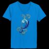 Ladies’  Junior Fine Jersey V-Neck Longer Length T-Shirt Thumbnail