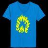 Ladies’  Junior Fine Jersey V-Neck Longer Length T-Shirt Thumbnail