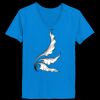 Ladies’  Junior Fine Jersey V-Neck Longer Length T-Shirt Thumbnail