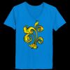Ladies’  Junior Fine Jersey V-Neck Longer Length T-Shirt Thumbnail