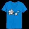 Ladies’  Junior Fine Jersey V-Neck Longer Length T-Shirt Thumbnail