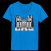 Ladies’  Junior Fine Jersey V-Neck Longer Length T-Shirt Thumbnail