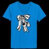Ladies’  Junior Fine Jersey V-Neck Longer Length T-Shirt Thumbnail
