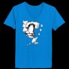 Ladies’  Junior Fine Jersey V-Neck Longer Length T-Shirt Thumbnail