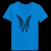 Ladies’  Junior Fine Jersey V-Neck Longer Length T-Shirt Thumbnail