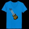 Ladies’  Junior Fine Jersey V-Neck Longer Length T-Shirt Thumbnail