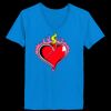 Ladies’  Junior Fine Jersey V-Neck Longer Length T-Shirt Thumbnail