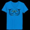 Ladies’  Junior Fine Jersey V-Neck Longer Length T-Shirt Thumbnail