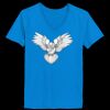 Ladies’  Junior Fine Jersey V-Neck Longer Length T-Shirt Thumbnail